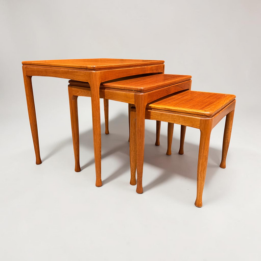 Rare set of Alpa Teak Nesting Tables – Set of 3 - Australian Mid-Century Modern
