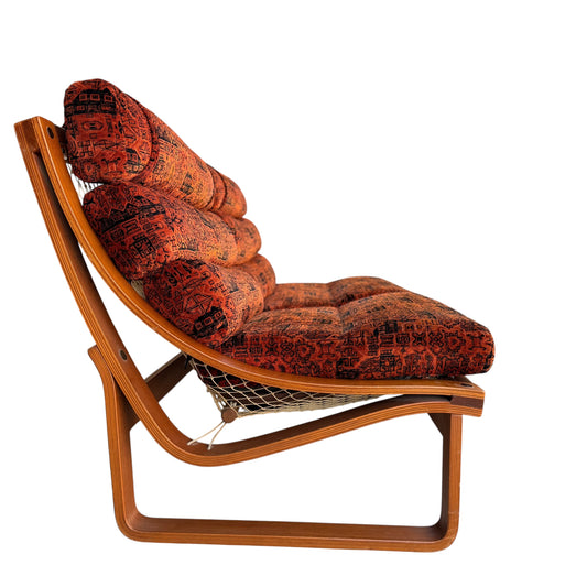 Vintage Tessa T4 Three-Seater Lounge – Burnt Orange Velvet