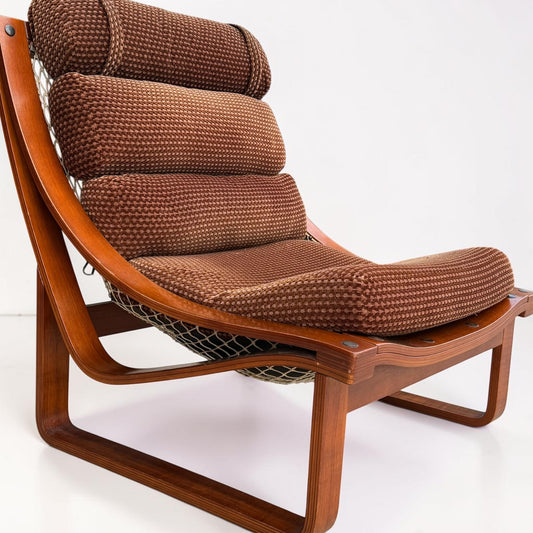 Vintage Tessa T4 Armchair - Groovy Brown Velvet