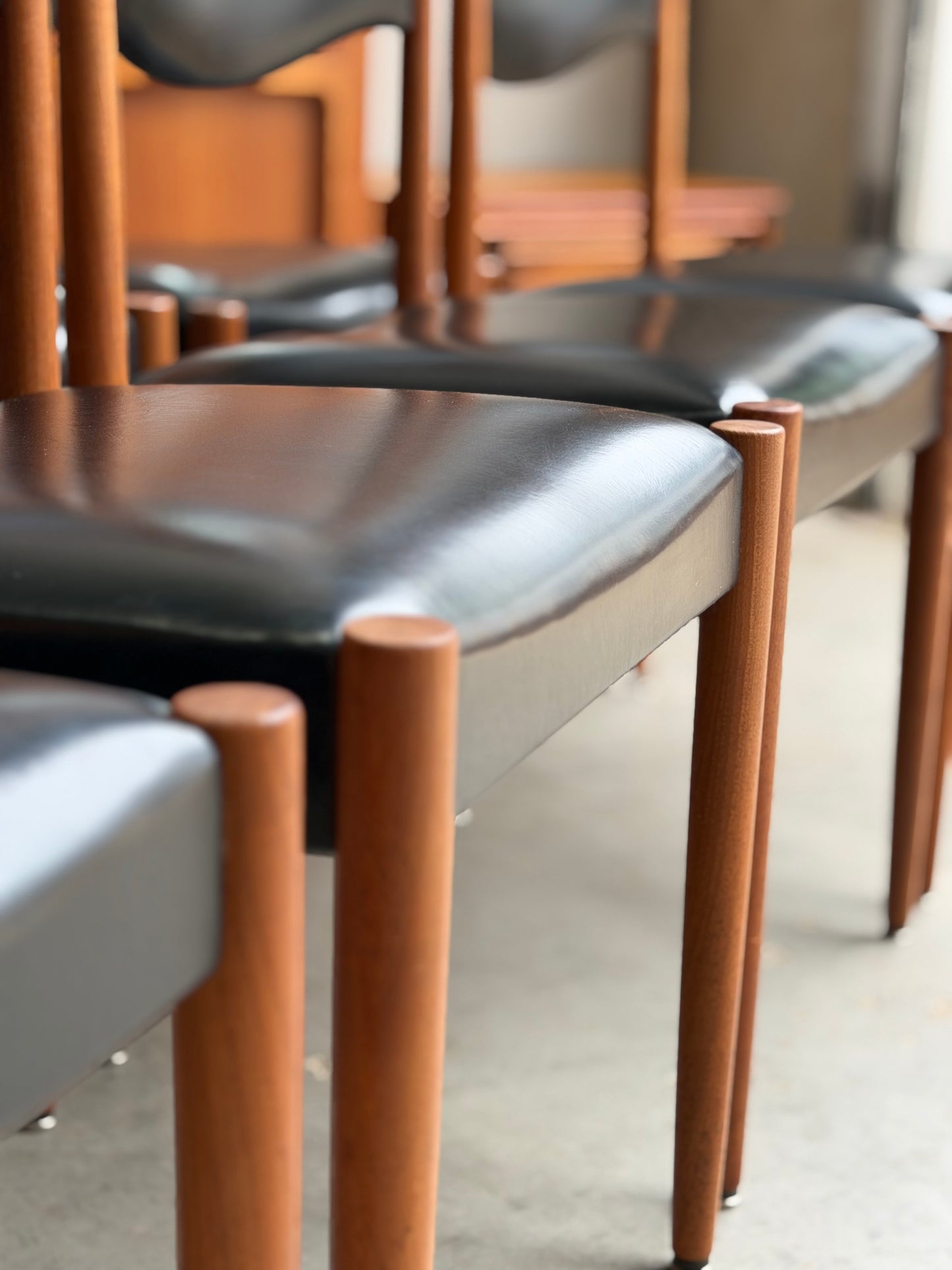 close-up of Parker Number 62 dining chair