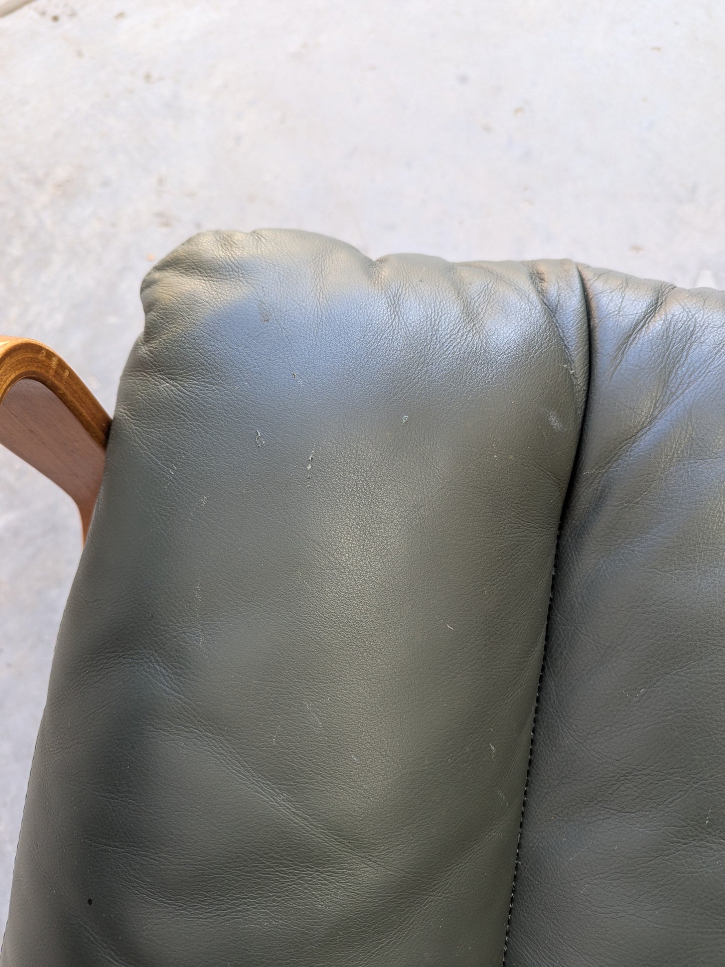 Tessa Stockholm Armchair & Foot Stool – Forest Green (Revive)