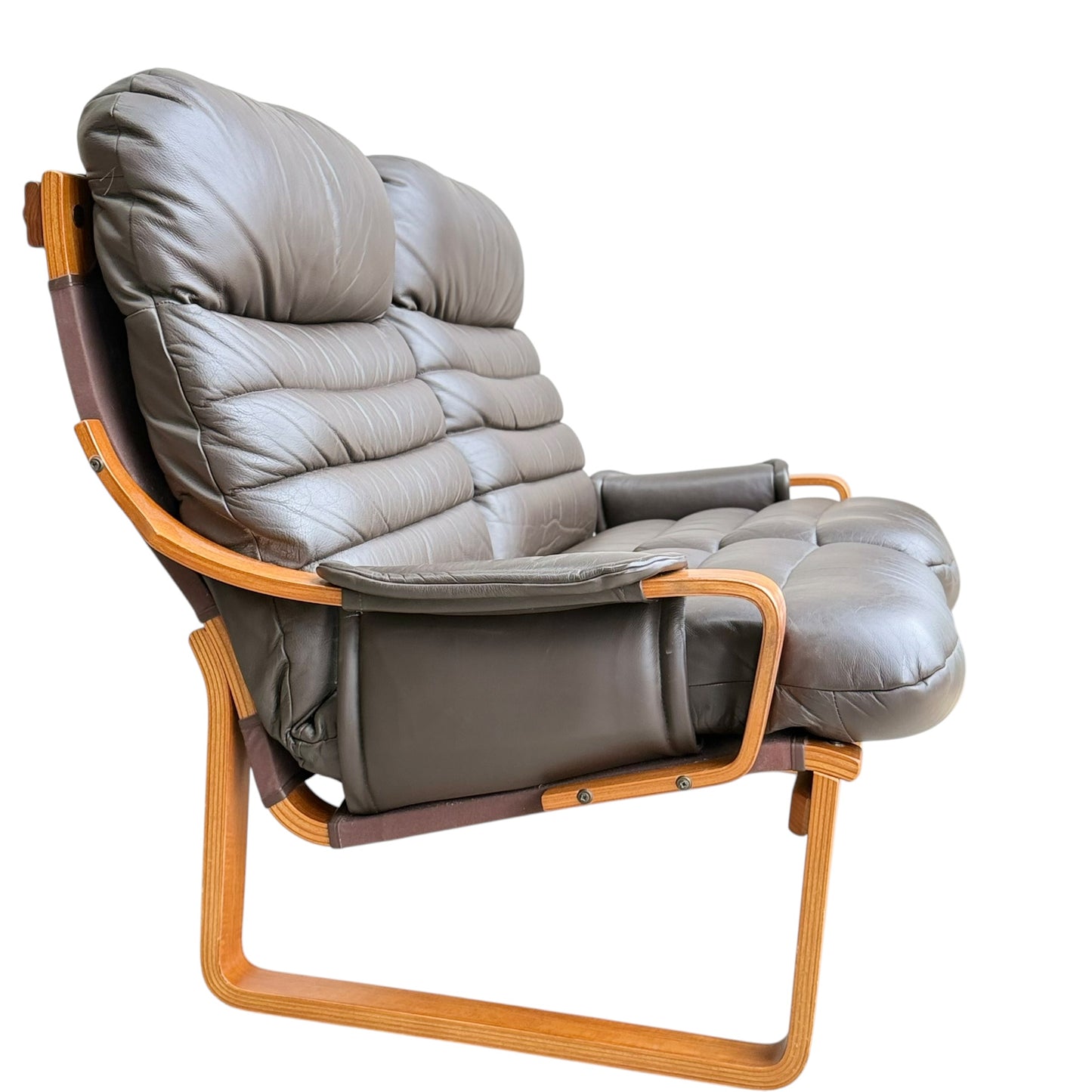 2 Seater Tessa Austin Chocolate Brown Leather Sofa (Revive)