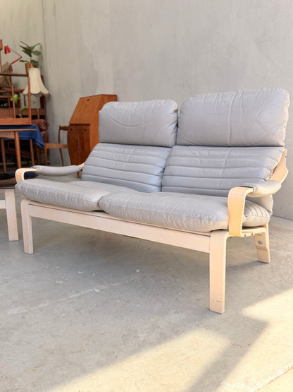 2 Seater Tessa Ferrara Leather Sofa (Revive)