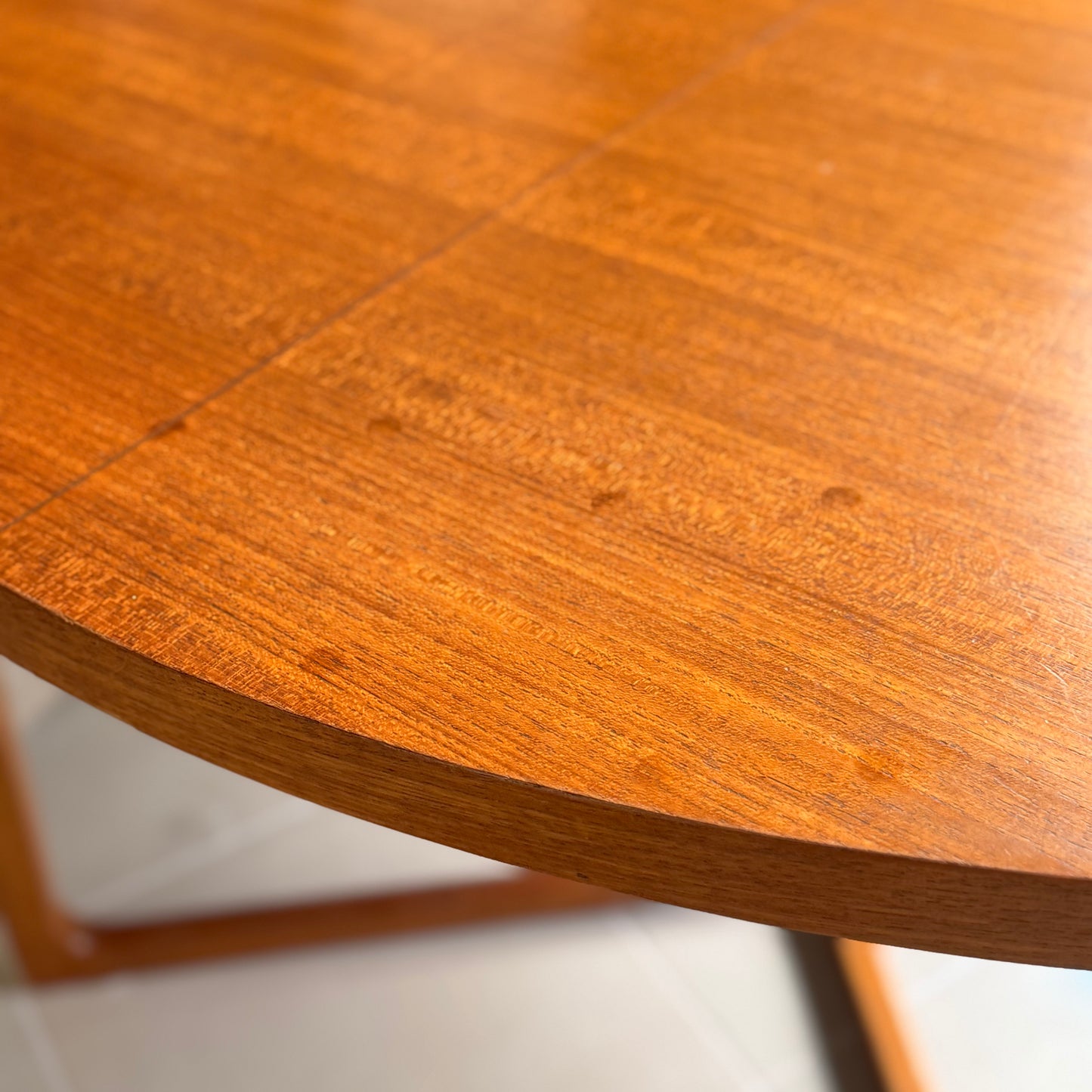 Rare 1960s-1970s Gerald Easden Round Extension Dining Table - (Revive)