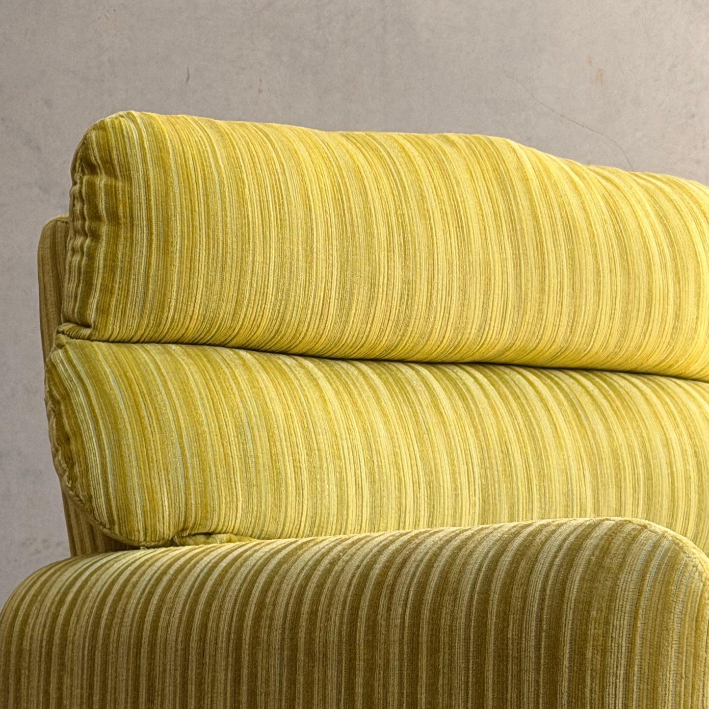 Tessa T7 Armchair Electric Chartreuse Ribbed Velvet (Revive)