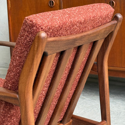 1960S TOOTHILL SOLID AFROMOSIA / TEAK WENTWORTH ARMCHAIR