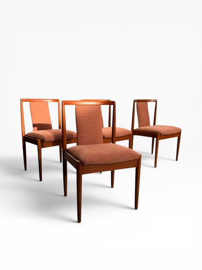 Fully Restored Parker T-Back Number 88 Dining Chairs Set of 4 - Terracotta (Rediscover)