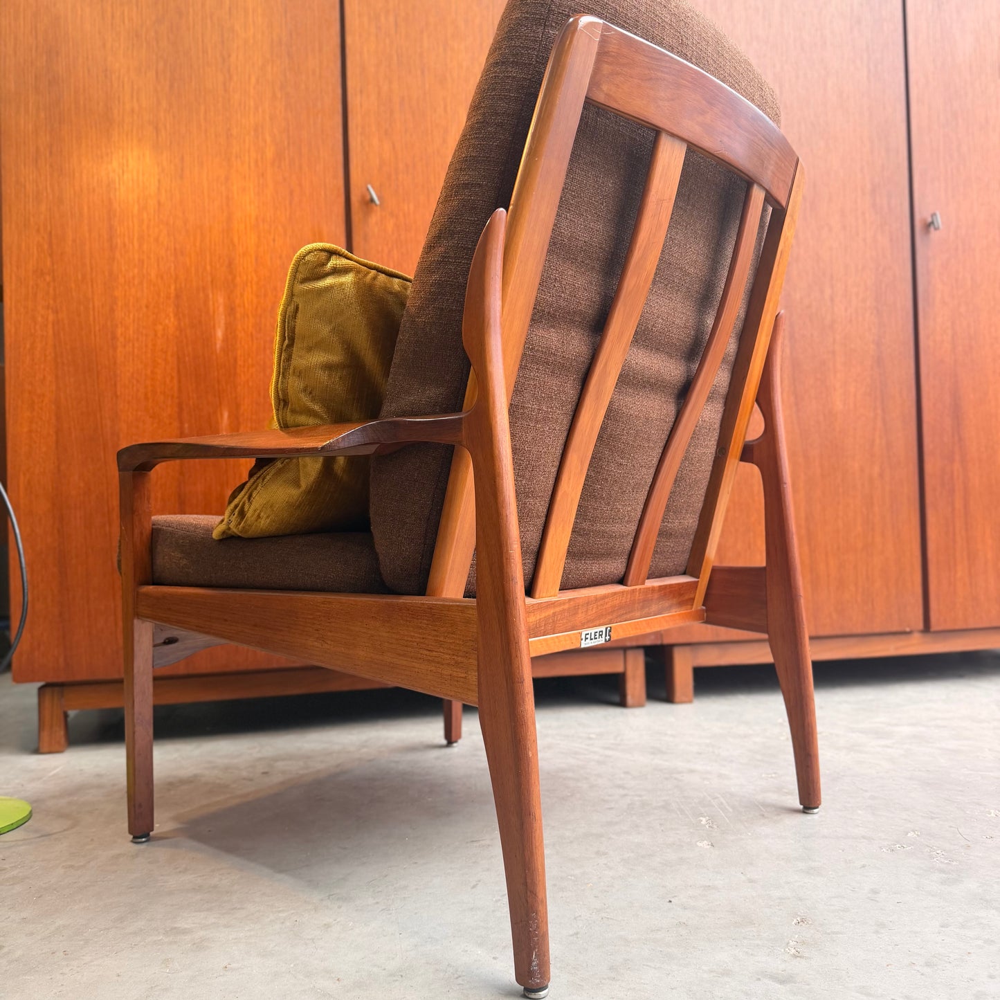 Fler Narvik Armchair -  original rich chocolate upholstery (Refine)