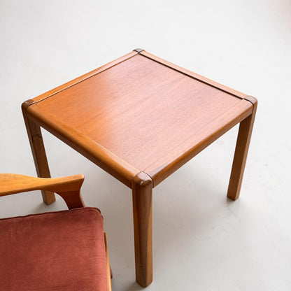 Petite Mid-Century Parker Square Teak Coffee Table