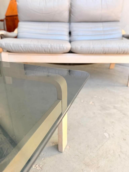 Tessa Ferrara Glass Coffee Table designed by Fred Lowen for Tessa Furniture (Revive)