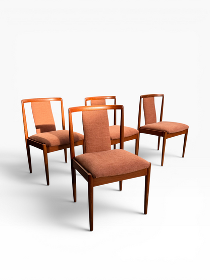Fully Restored Parker T-Back Number 88 Dining Chairs Set of 4 - Terracotta (Rediscover)