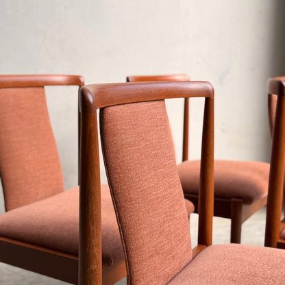 Fully Restored Parker T-Back Number 88 Dining Chairs Set of 4 - Terracotta (Rediscover)