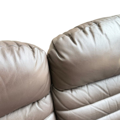 2 Seater Tessa Austin Chocolate Brown Leather Sofa (Revive)