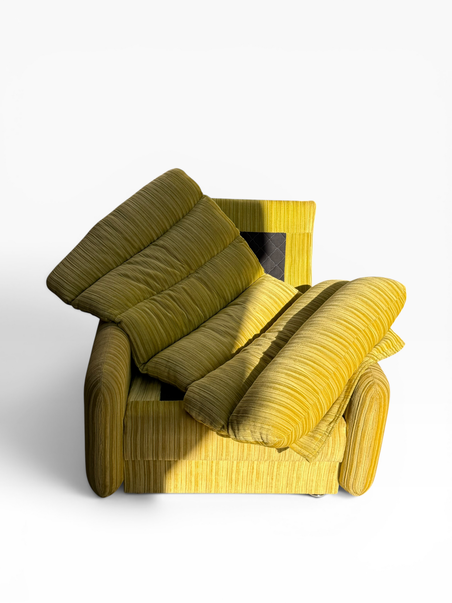 Tessa T7 Armchair Electric Chartreuse Ribbed Velvet (Revive)
