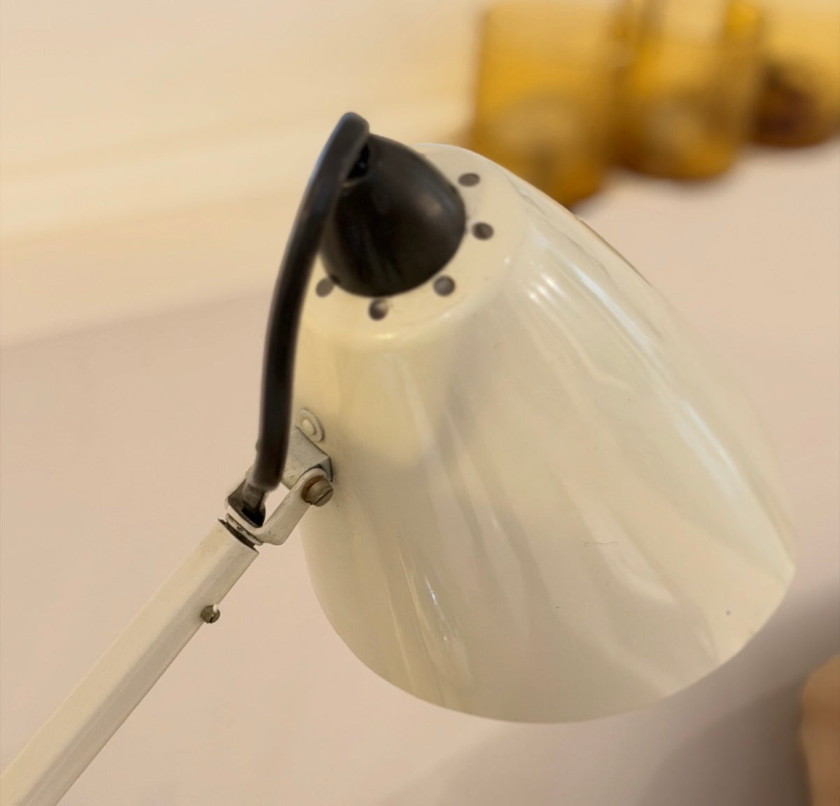 Vintage - Planet Studio K Desk Lamp- White
