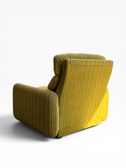 Tessa T7 Armchair Electric Chartreuse Ribbed Velvet (Revive)