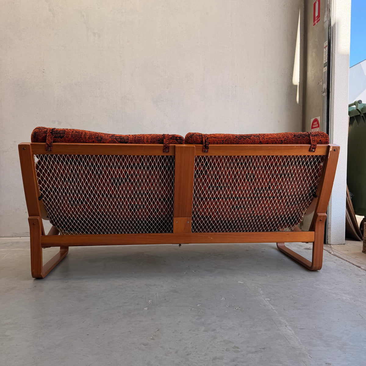 Vintage Tessa T4 Three-Seater Lounge – Burnt Orange Velvet