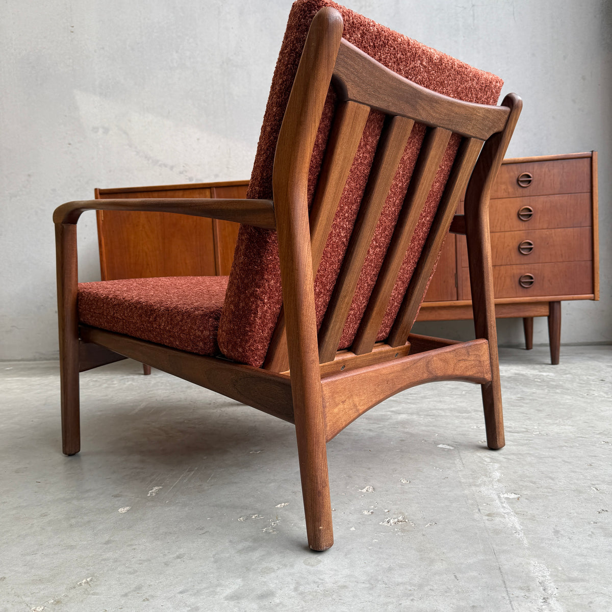 1960S TOOTHILL SOLID AFROMOSIA / TEAK WENTWORTH ARMCHAIR