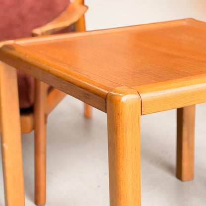 Petite Mid-Century Parker Square Teak Coffee Table