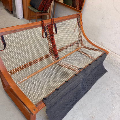 Vintage Tessa T4 Three-Seater Lounge – Burnt Orange Velvet