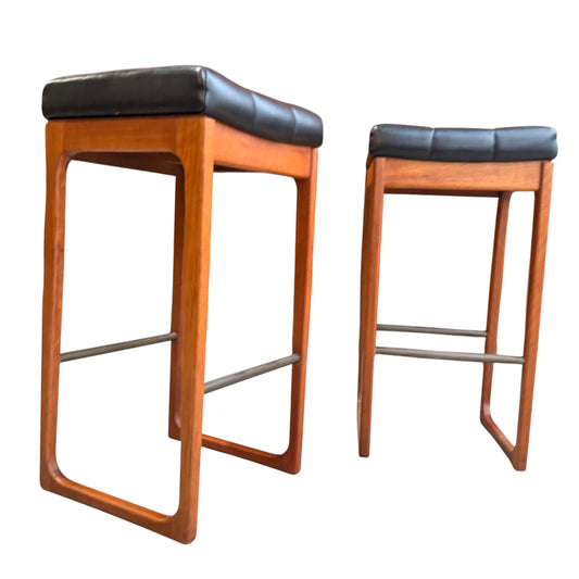 Vintage Pair of Gerald Easden Bar Stools Tasmanian Blackwood (Revive)