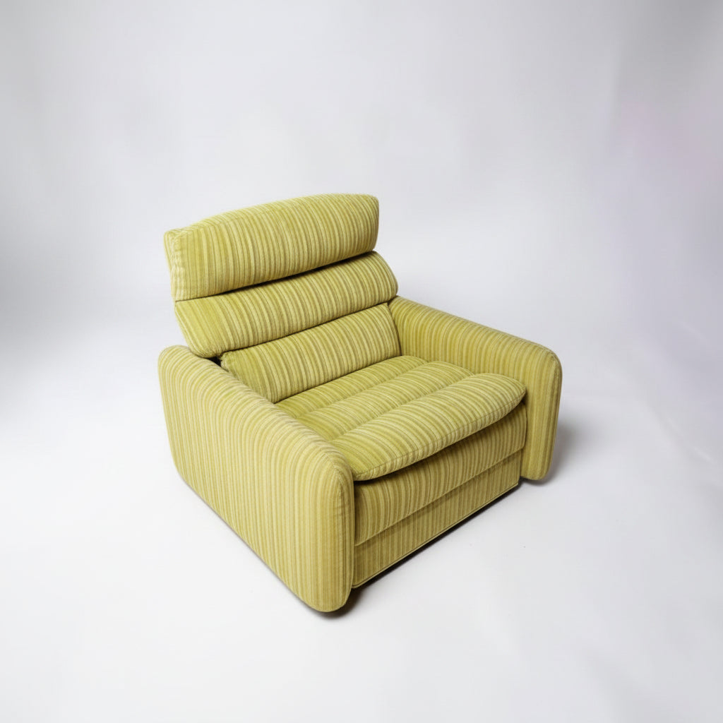 Tessa T7 Armchair Electric Chartreuse Ribbed Velvet - COMING SOON