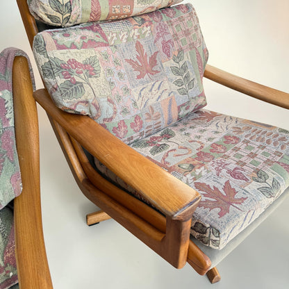 Vintage Mid Century Tessa T21 Swivel Chairs Pair (Refine)