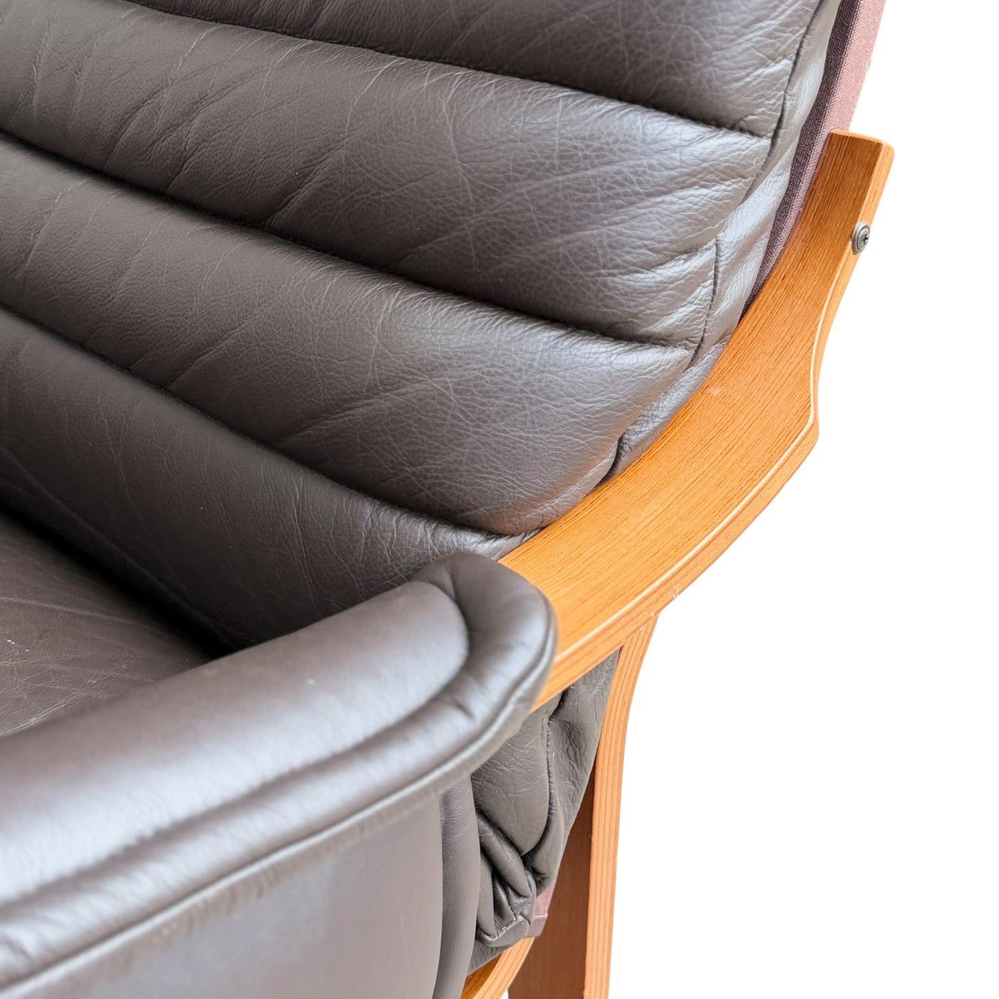 2 Seater Tessa Austin Chocolate Brown Leather Sofa (Revive)
