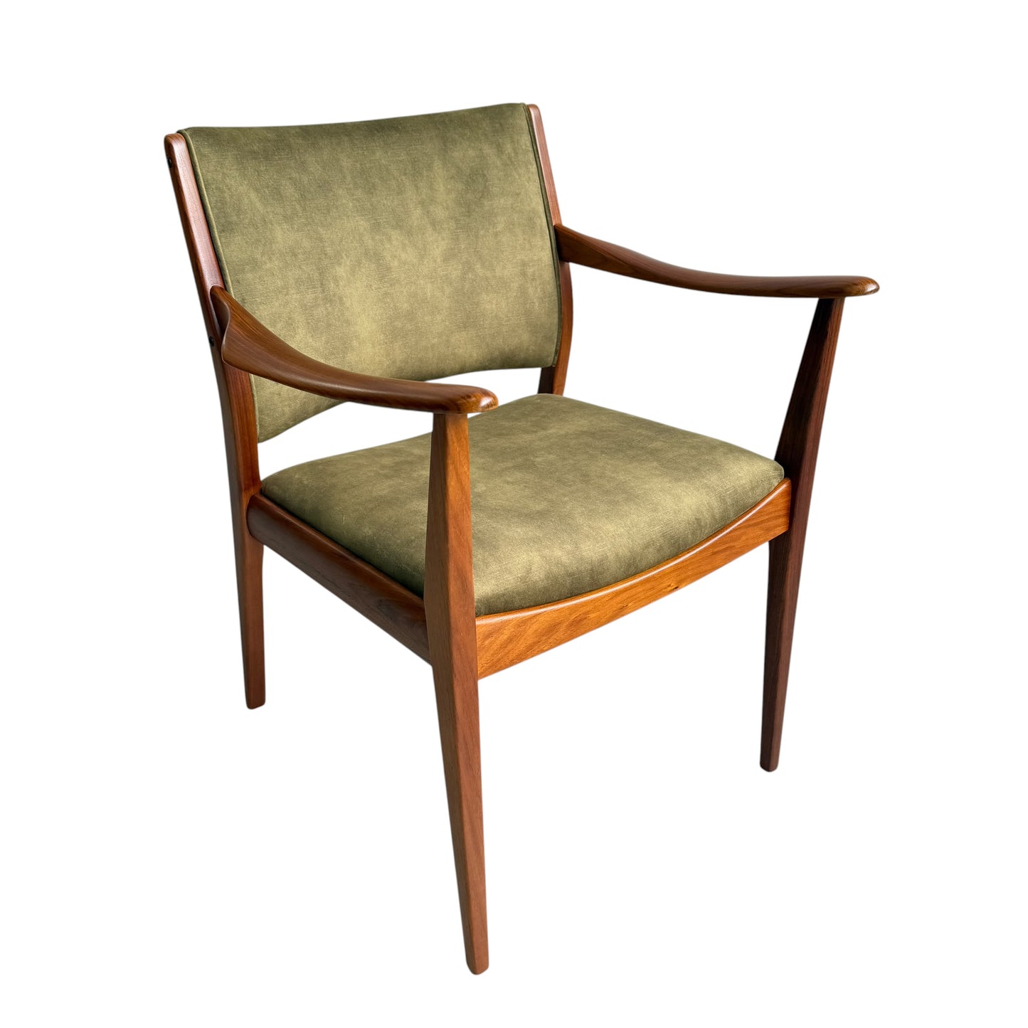 TH Brown Blackwood Carver Armchair – Fully Restored