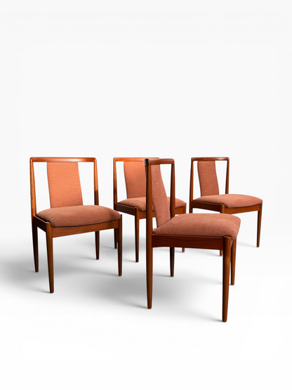 Fully Restored Parker T-Back Number 88 Dining Chairs Set of 4 - Terracotta (Rediscover)