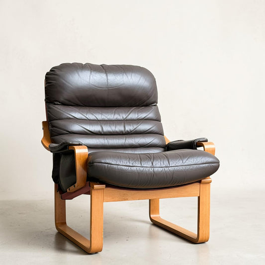 Tessa Austin Chocolate Brown Leather Armchair