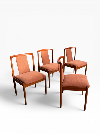 Fully Restored Parker T-Back Number 88 Dining Chairs Set of 4 - Terracotta (Rediscover)