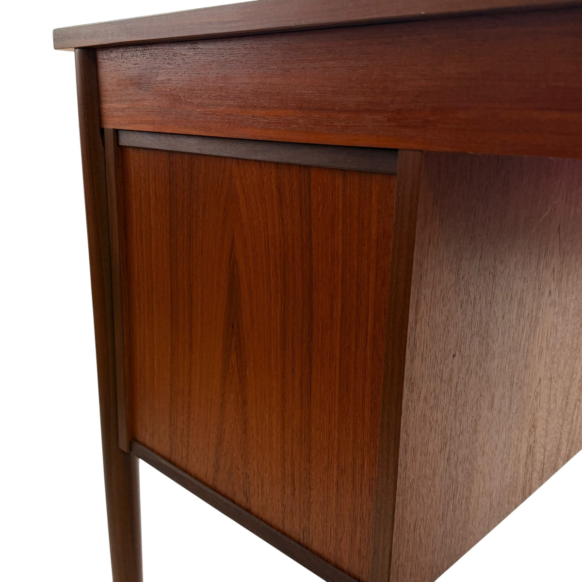 Danish Mid Century Modern Teak Desk by Easing Møbelfabrik