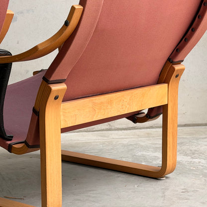 Pair of Tessa Austin Chocolate Brown Leather Armchairs (Revive)