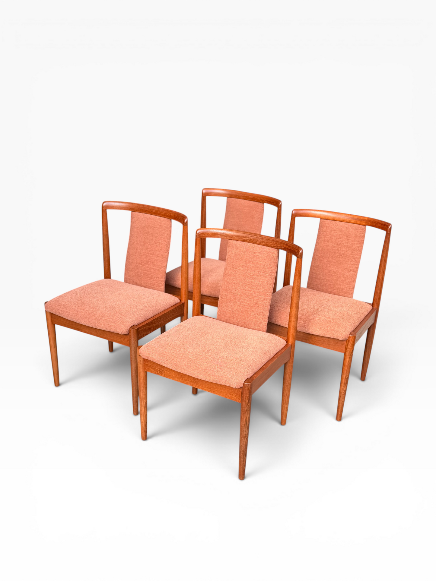 Fully Restored Parker T-Back Number 88 Dining Chairs Set of 4 - Terracotta (Rediscover)