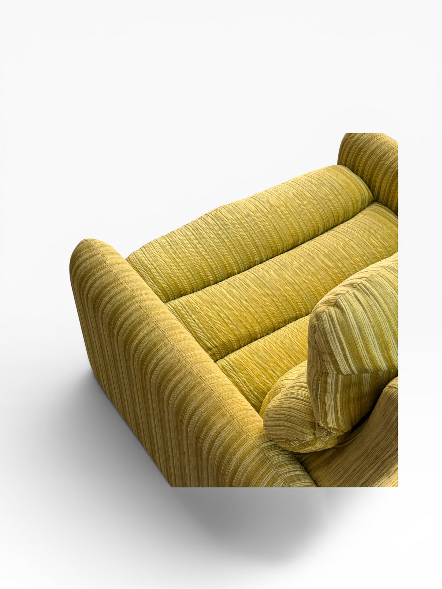 Tessa T7 Armchair Electric Chartreuse Ribbed Velvet (Revive)