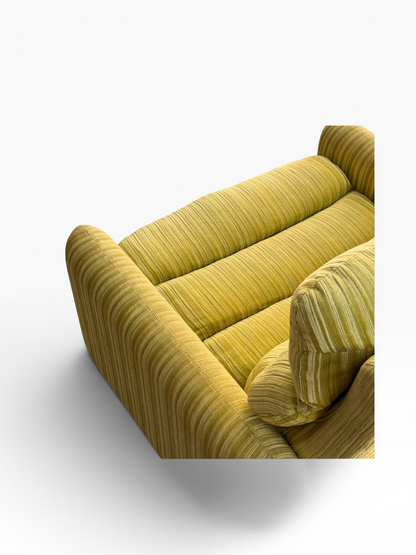 Tessa T7 Armchair Electric Chartreuse Ribbed Velvet (Revive)