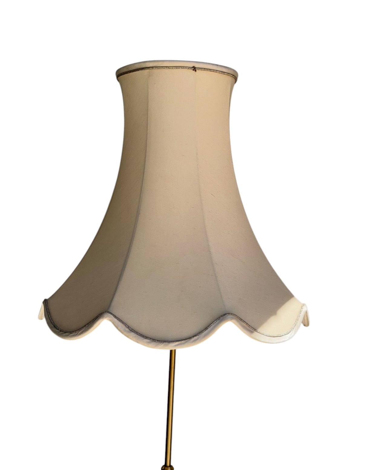 Exquisite Vintage Danish Teak & Brass Floor Lamp – Sculptural Mid-Century Masterpiece