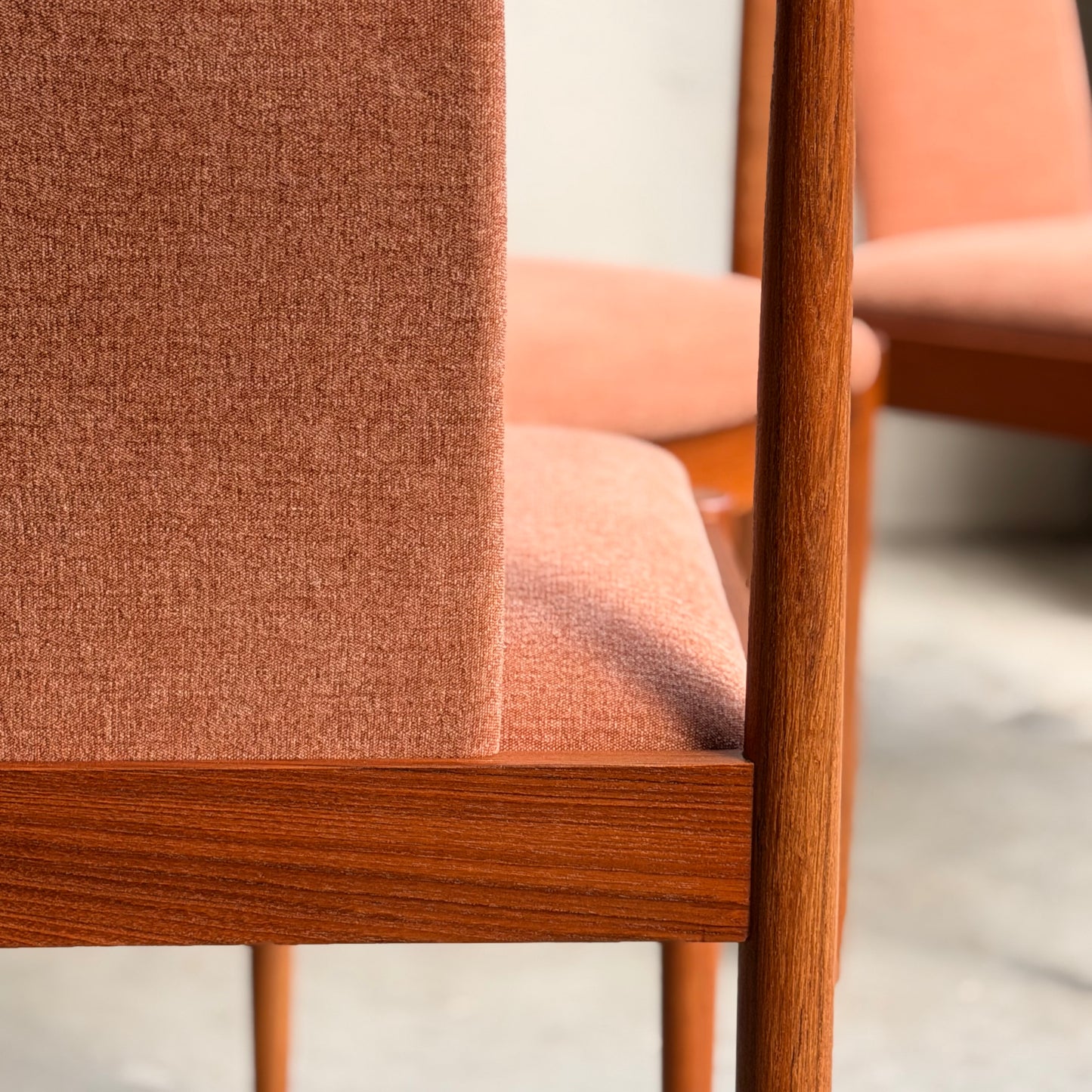 Fully Restored Parker T-Back Number 88 Dining Chairs Set of 4 - Terracotta (Rediscover)