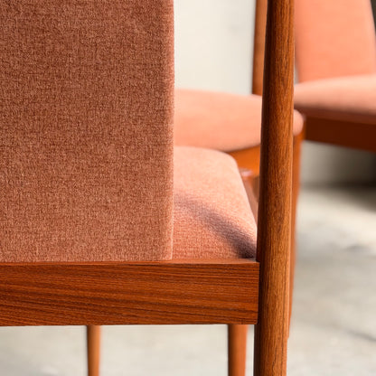 Fully Restored Parker T-Back Number 88 Dining Chairs Set of 4 - Terracotta (Rediscover)