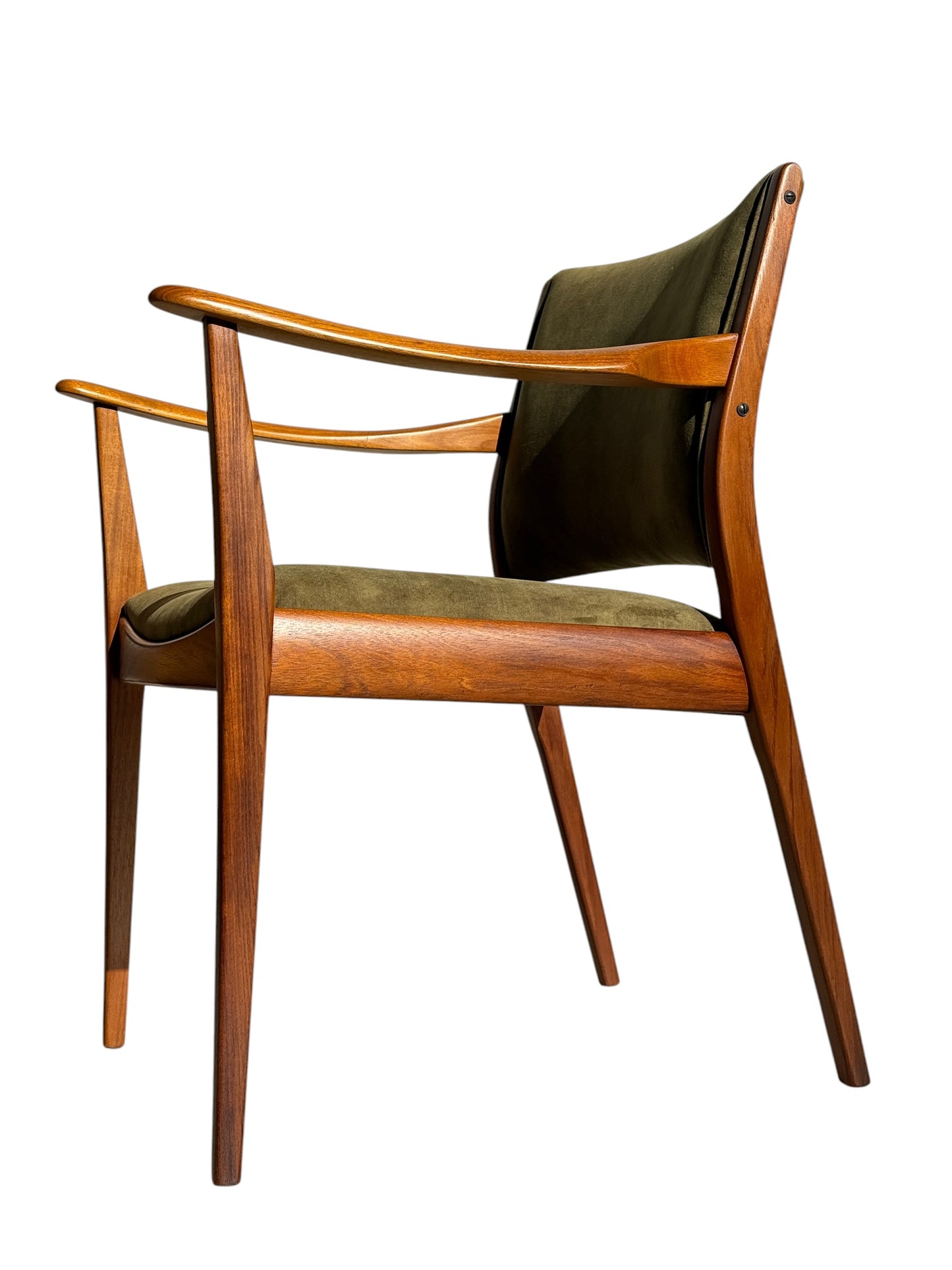 TH Brown Blackwood Carver Armchair – Fully Restored