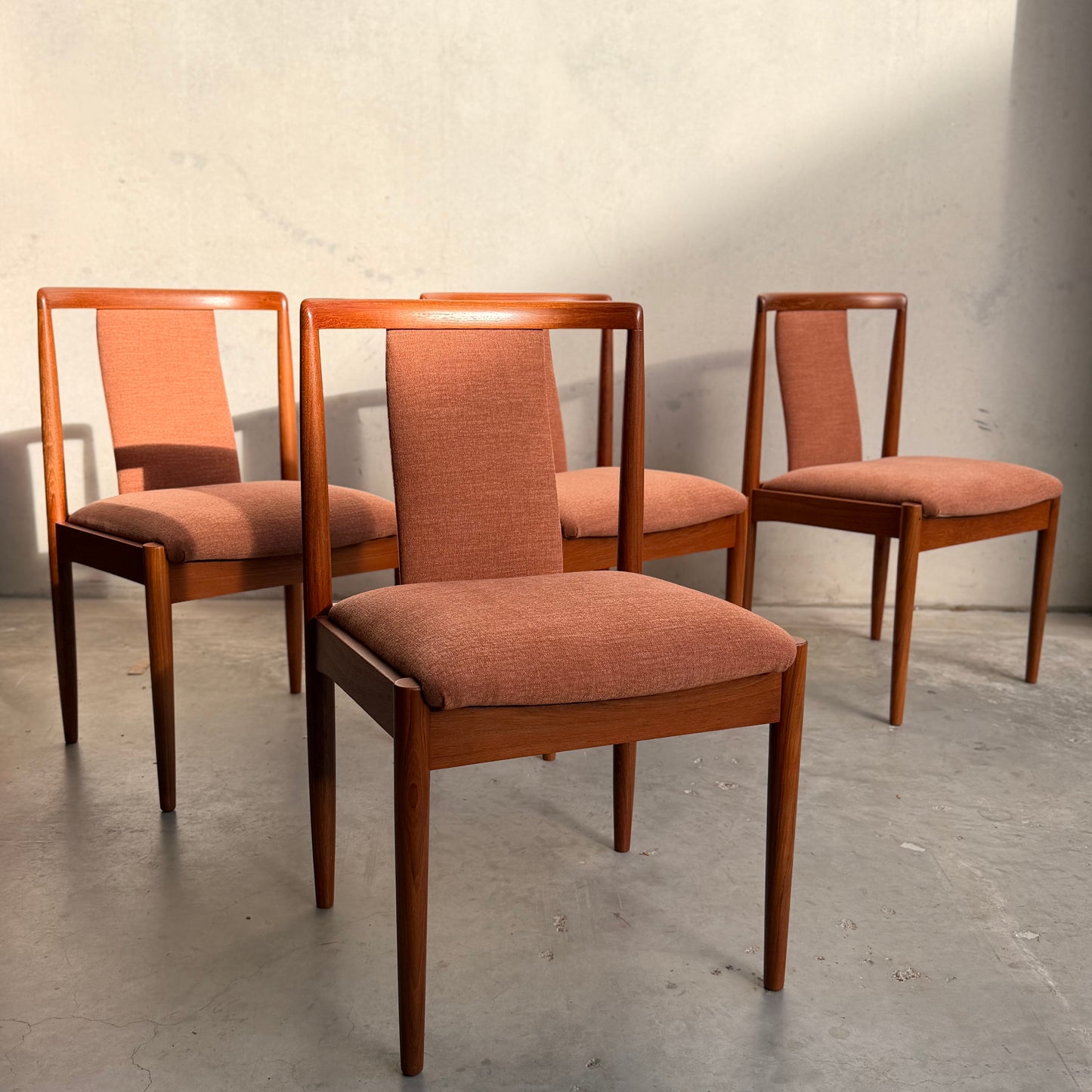 Fully Restored Parker T-Back Number 88 Dining Chairs Set of 4 - Terracotta (Rediscover)