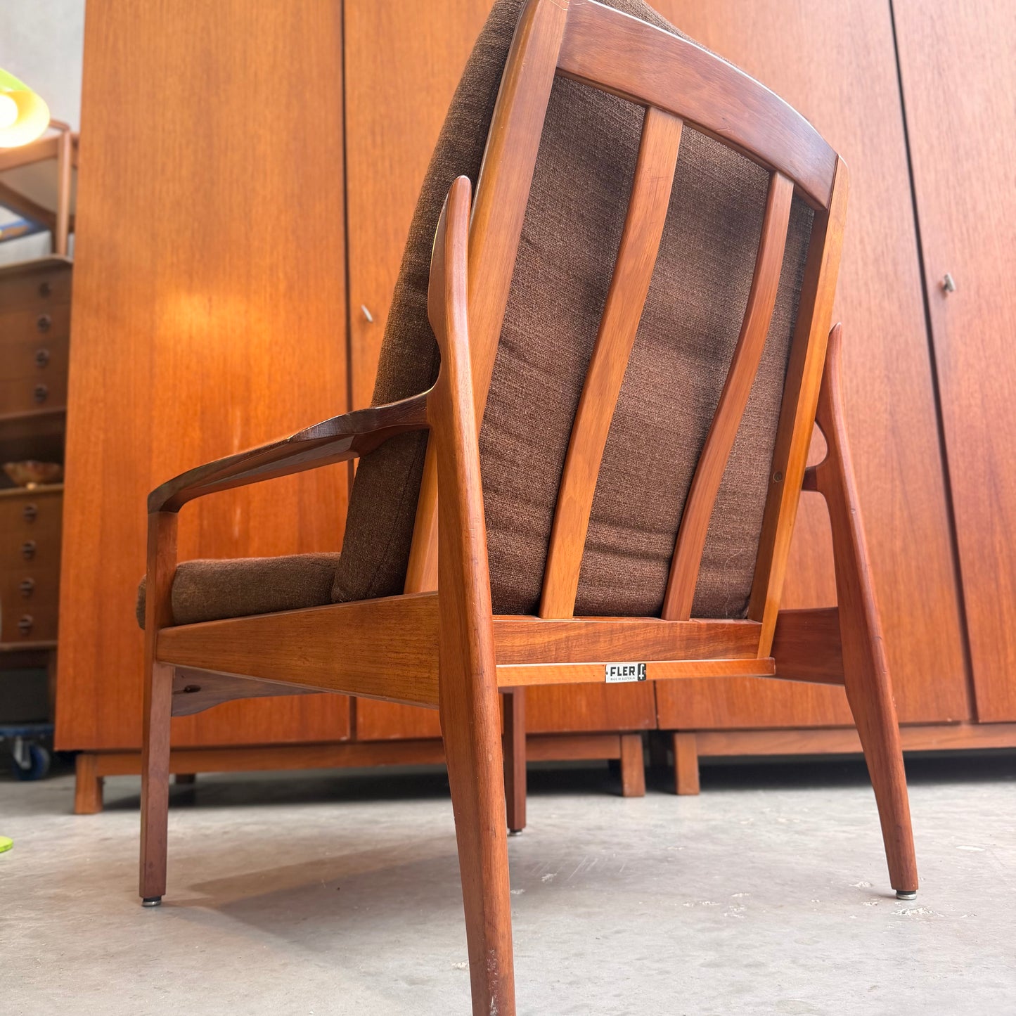 Fler Narvik Armchair -  original rich chocolate upholstery (Refine)