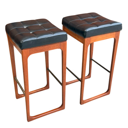 Vintage Pair of Gerald Easden Bar Stools Tasmanian Blackwood (Revive)