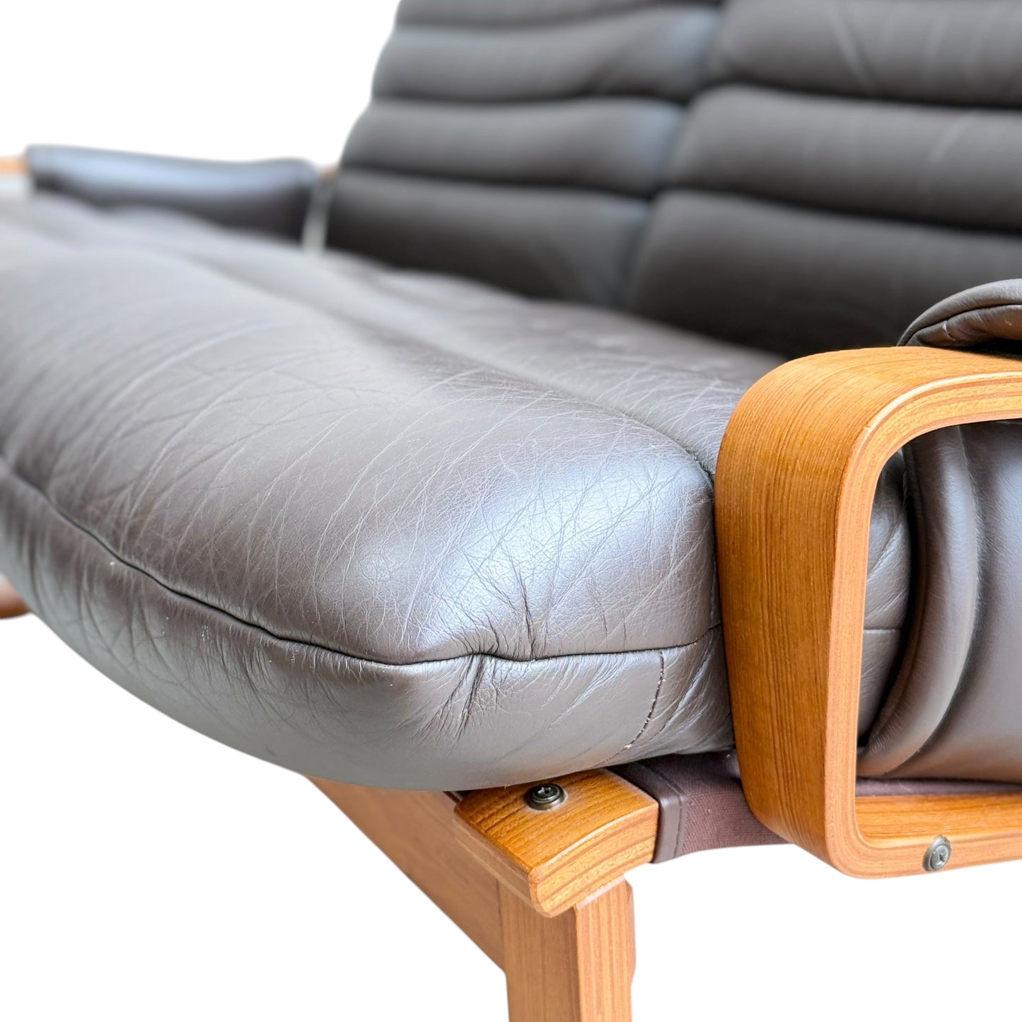 2 Seater Tessa Austin Chocolate Brown Leather Sofa (Revive)