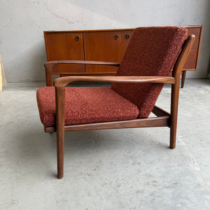 1960S TOOTHILL SOLID AFROMOSIA / TEAK WENTWORTH ARMCHAIR