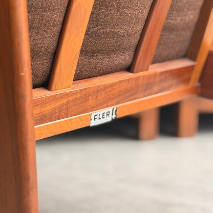 Fler Narvik Armchair -  original rich chocolate upholstery (Refine)