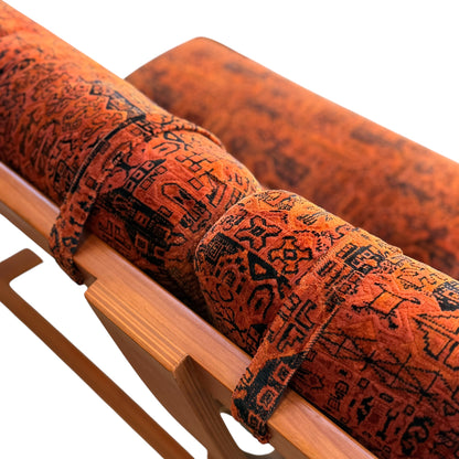 Vintage Tessa T4 Three-Seater Lounge – Burnt Orange Velvet