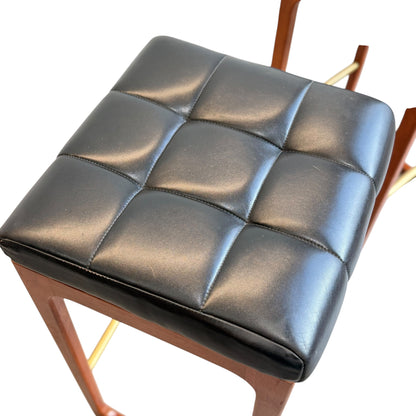 Mid Century Australian 1960s Barstools by Gerald Easden Set of 3 in Black - Bar Height Variant (Revive)