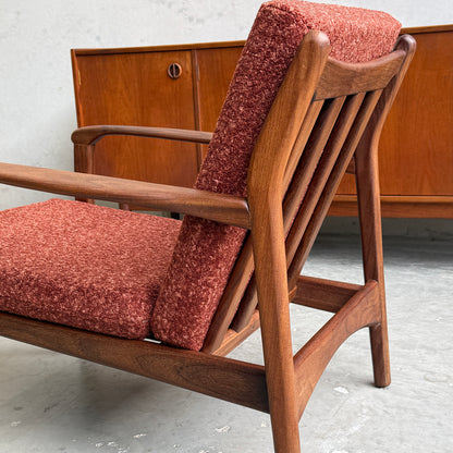 1960S TOOTHILL SOLID AFROMOSIA / TEAK WENTWORTH ARMCHAIR